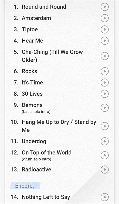 Imagine Dragons - Night Visions tour setlist - September 23, 2013 - CFE ...