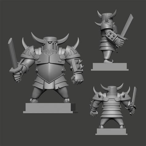 Stl File Pekka Clash Royale Clash Of Clans 🧸 ・3d Printing Template To Download・cults