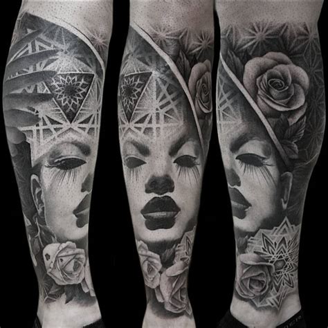 Black And Grey Tattoo Realism By Chris Adamek Inkppl