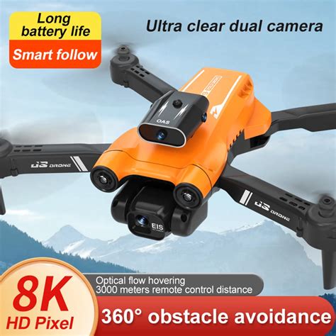 E63 Mini 5G Drone Professional Type 8K HD Dual Camera Obstacle