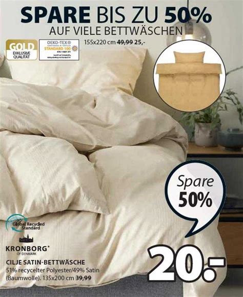 Cilje Satin bettwäsche Kronborg Angebot bei Jysk 1Prospekte de