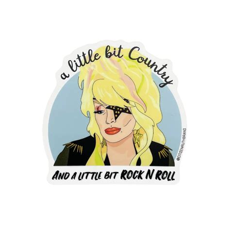 Dolly Parton Rockstar Sticker - Peepa's