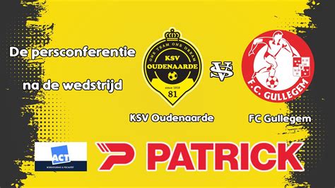 De Persconferentie Na De Match Ksv Oudenaarde Fc Gullegem Youtube