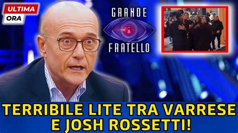 GRANDE FRATELLO TERRIBILE LITE TRA MASSIMILIANO VARRESE E JOSH