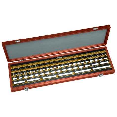 Mitutoyo 516 598 60 Grade 1 122 Piece Steel Gauge Block Set ISO JCSS