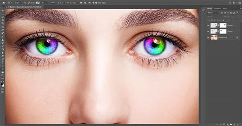 Create Rainbow Eye Colors in Photoshop