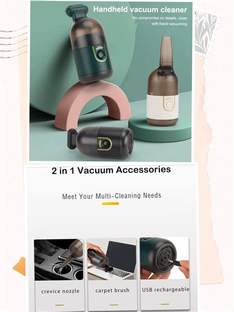 2 in 1 Vacuum Cleaner Computer Desktop Dust Wireless High-power USB ...