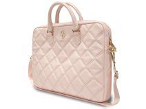 Guess Monogram Triangle Laptop Bag 16 Laptoptas Roze