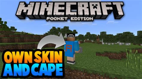 How To Use Your Own Skin And Makeuse A Custom Cape In Mcpe 0159