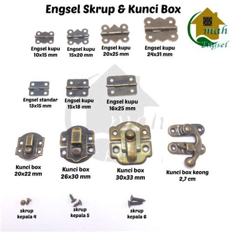 Jual Omah Engsel Peralatan Kerajinan Box Kayu Engsel Mini Engsel