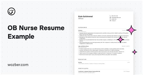 Ob Nurse Resume Example