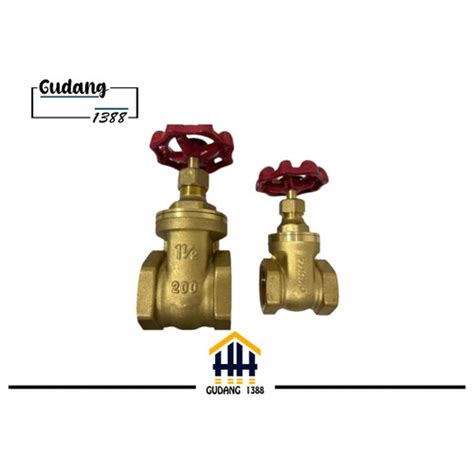 Jual Gate Valve Kuningan Stop Kran Putar Brass Okuma Jakarta