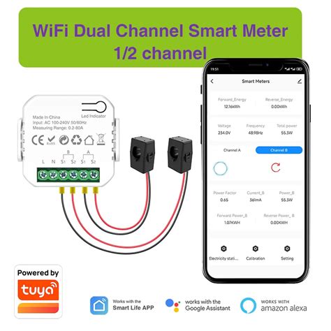 Tuya Compteur D Nergie Intelligent WiFi Syst Me Solaire Long