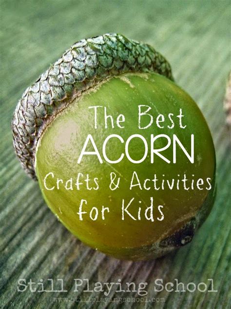 The Best Acorn Crafts and Activities for Kids | Still Playing School