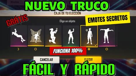 Cómo Conseguir Emotes en Free Fire Gratis en 2024 Trucos Tips y