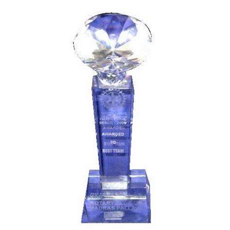 Engraved Crystal Trophies at best price in Chennai by Inova India | ID ...