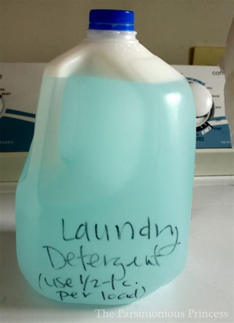 Easy Homemade Liquid Laundry Detergent The Parsimonious Princess Homemade Laundry Detergent