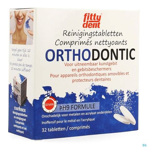 Fittydent Orthodontic Nettoyage Comprimes Effervescents Proth Ses