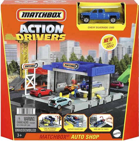 カメラやモ Matchbox Cars Playset， Action Drivers Volcano Escape With 1 Toy