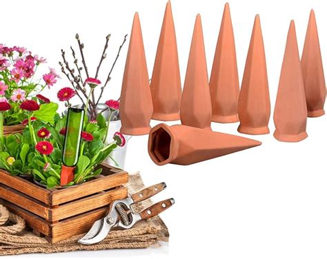 RoseFlower 8 Pcs Irrigation Goutte à Goutte Kit Vacances en céramique d