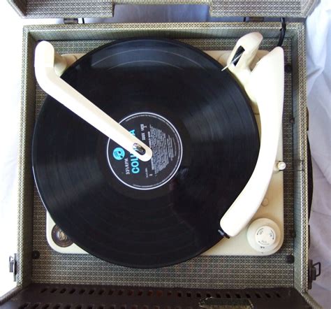 1950s Dansette Automix Valve Record Player In Red And White Bsr Deck