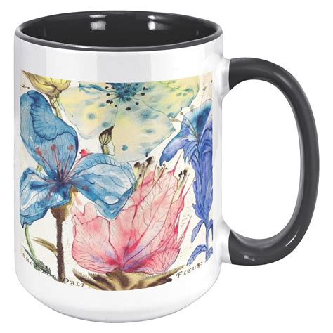 Salvador Dali Fleurs Mug Salvador Dali Art Print Mug Painting Mug