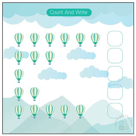 Fun Hot Air Balloon Math Worksheets Free PDF