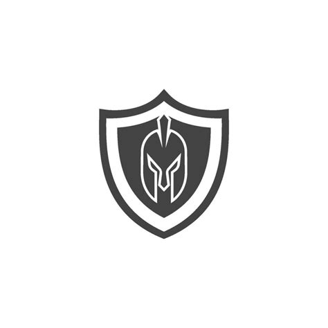 Spartan helmet logo template 35221924 Vector Art at Vecteezy