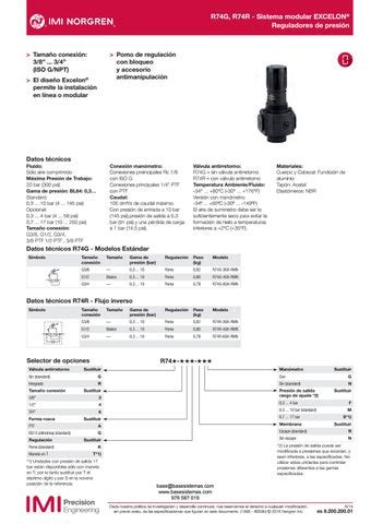 Regulador Norgren R R By Base Sistemas Issuu