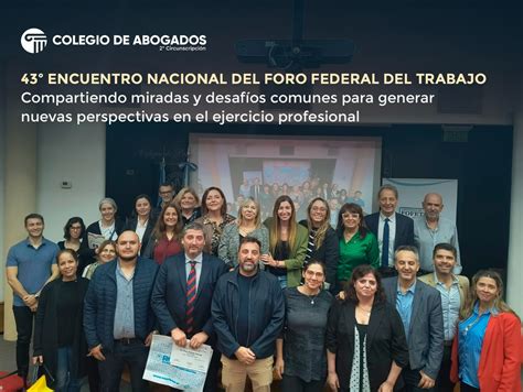 43º ENCUENTRO NACIONAL DEL FORO FEDERAL DEL TRABAJO Novedades