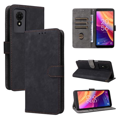 RFID Blocking Protection Flip Wallet Leather Case For TCL 50 50 XL