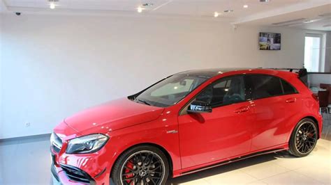 Mercedes Benz A45 Amg Facelift 2017 In Red And Night Packet Youtube