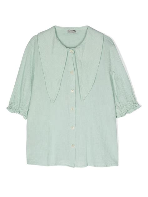 Il Gufo Long Collar Button Up Blouse Farfetch