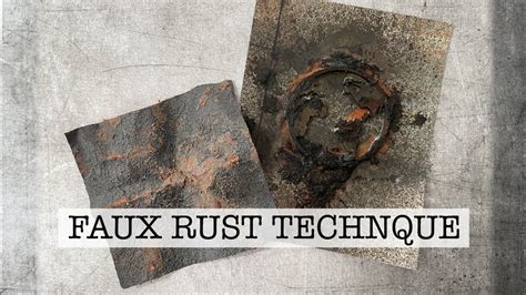 Diy Faux Rust Technique Different Ways Youtube