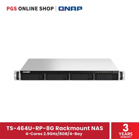 Qnap Ts U Rp G Rackmount Nas Cores Ghz Gb Bay