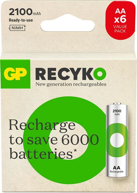 Gp Batteries Recyko Aa Kalem Ni Mh Arjl Pil Volt L Kart