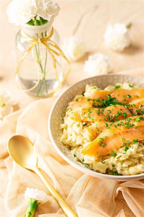 Smoked Salmon Risotto Instant Pot Or Stove Top Burrata And Bubbles