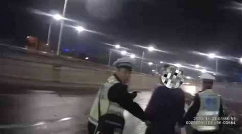 酒驾男遇交警拔腿就跑，交警：拘留、罚款！ 武汉 男子 程某