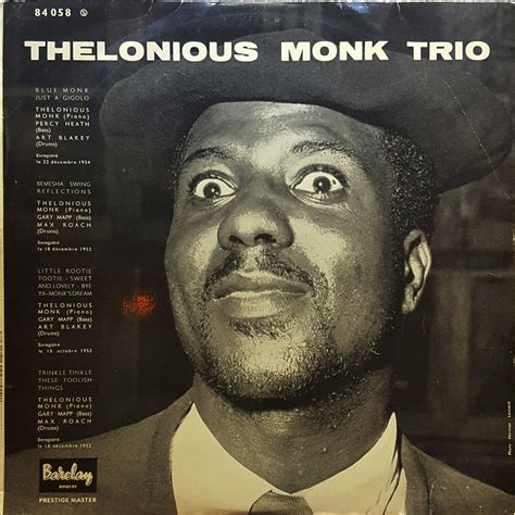 Thelonious Monk Thelonious Monk Trio Vinyl Blue Sounds