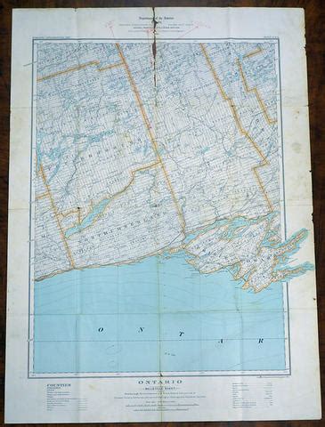 Topographical Map of Ontario - Belleville Sheet - Discover CABHC