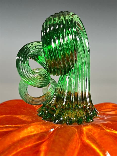 Orange Glass Pumpkin John Gibbons Glass