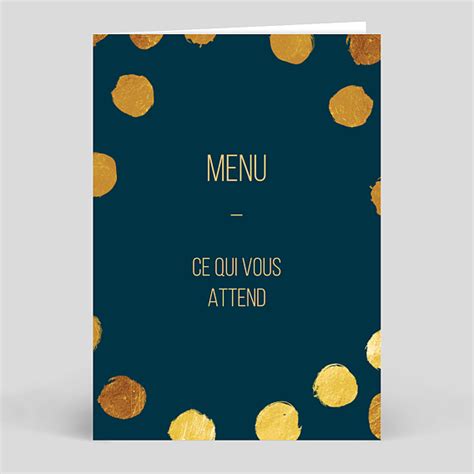 Carte menu de Noël à personnaliser