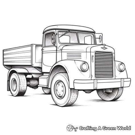 Old Truck Coloring Pages - Free & Printable!