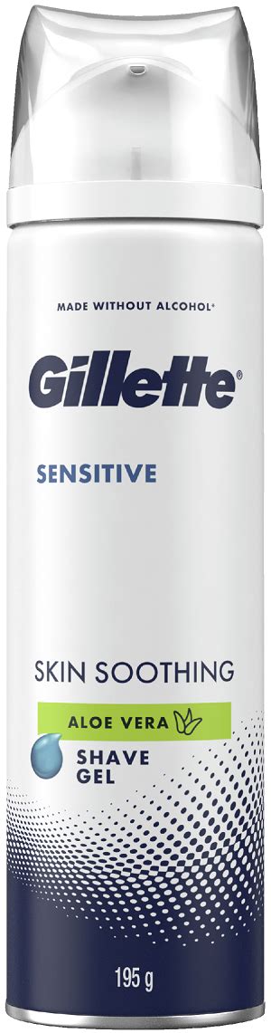 Gillette Sensitive Skin Soothing Aloe Vera Shave Gel G Gillette