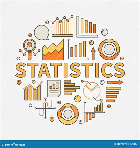 Statistics Illustration Concept Stock Vector Illustration Of Graph