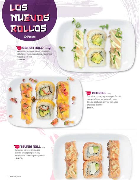 Carta Del Restaurante Sushi Itto Saltillo