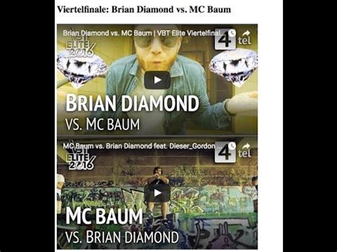 Vbt Elite Tel Brian Diamond Vs Mc Baum Let S Watch Dima Richman