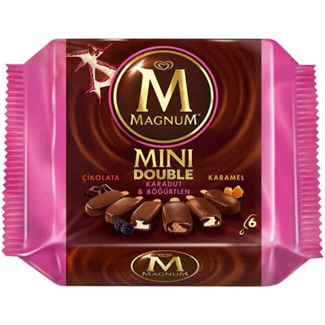 Algida Magnum Mini Double Ml Ikolata Karadut Karamel B Rtlen