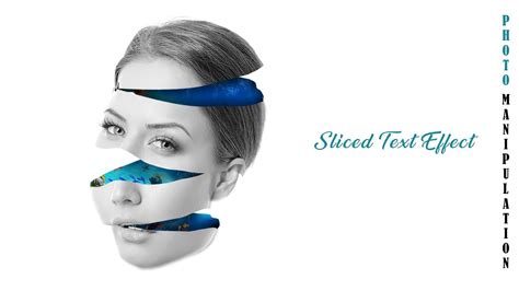 Photo Manipulation Sliced Face Effect Photoshop Tutorial Youtube