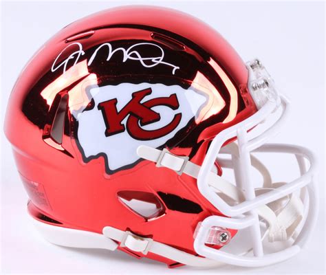 Joe Montana Signed Chiefs Chrome Speed Mini-Helmet (JSA COA) | Pristine ...